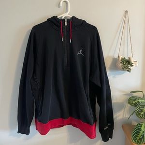 Air Jorden 11 bred half zip up hoodie